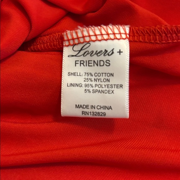 Lovers + Friends Vibrant Red Garment - Picture 6 of 6